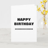 ハッピーバースデー..... カード (黄色い花)