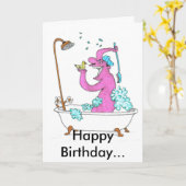 ハッピーバースデー... カード (黄色い花)