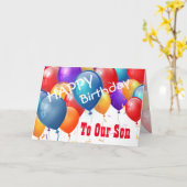 ハッピーバースデー カード (黄色い花)