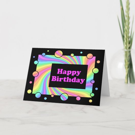 ハッピーバースデー カード (正面)