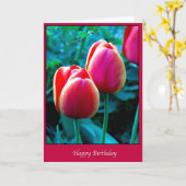 ハッピーバースデー カード (黄色い花)