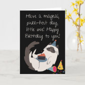 ハッピーバースデー カード (黄色い花)