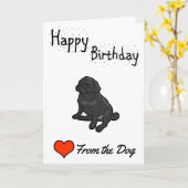 ハッピーバースデー カード (黄色い花)