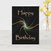 ハッピーバースデー カード (黄色い花)