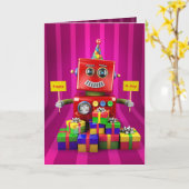 ハッピーバースデー カード (黄色い花)