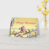 ハッピーバースデー! カード (黄色い花)