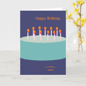 ハッピーバースデー カード (黄色い花)