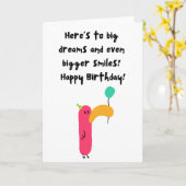 ハッピーバースデー カード (黄色い花)