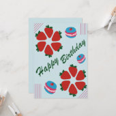 ハッピーバースデー カード (正面/裏面インサイチュ)