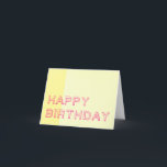 ハッピーバースデー カード<br><div class="desc">私は誕生日が好きだ。主にケーキが多いからだ。アイスクリームも。</div>