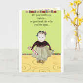 ハッピーバースデー カード (黄色い花)