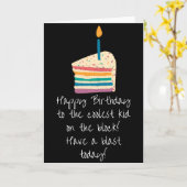 ハッピーバースデー カード (黄色い花)