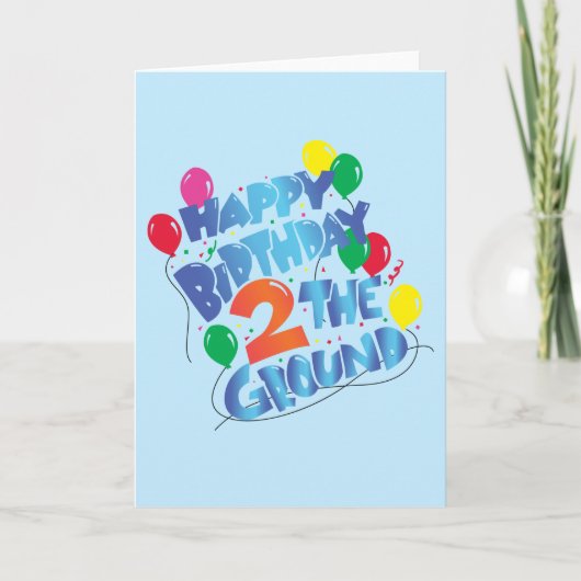 ハッピーバースデー カード (正面)