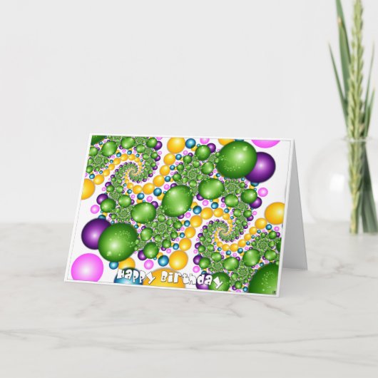 ハッピーバースデー カード (正面)