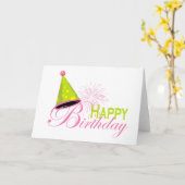 ハッピーバースデー カード (黄色い花)