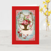 ハッピーバースデー カード (黄色い花)