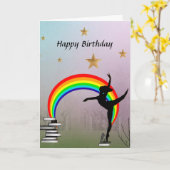 ハッピーバースデー カード (黄色い花)