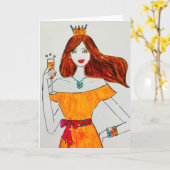 ハッピーバースデー カード (黄色い花)