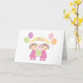 ハッピーバースデー カード (黄色い花)