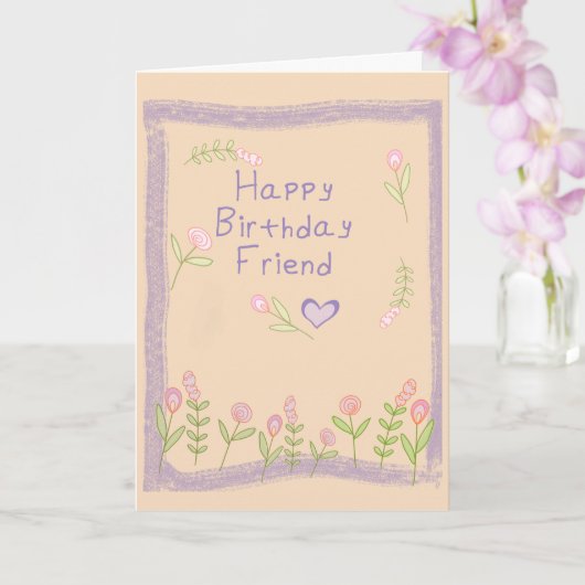 ハッピーバースデー カード (蘭)