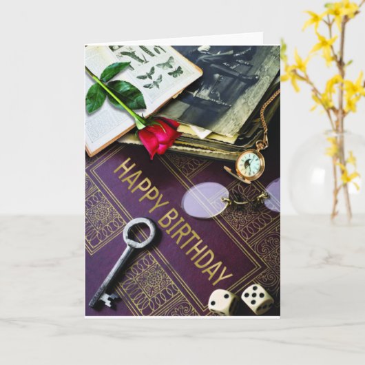 ハッピーバースデー カード (黄色い花)