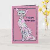 ハッピーバースデー! カード (黄色い花)