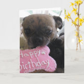 ハッピーバースデー カード (黄色い花)