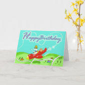 ハッピーバースデー カード (黄色い花)