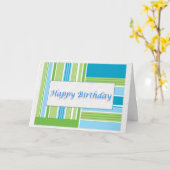 ハッピーバースデー カード (黄色い花)