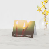 ハッピーバースデー カード (黄色い花)