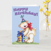 ハッピーバースデー – カード (黄色い花)