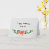 ハッピーバースデー カード (黄色い花)