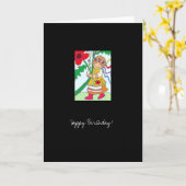 ハッピーバースデー! カード (黄色い花)