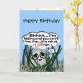 ハッピーバースデー カード (黄色い花)