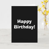 ハッピーバースデー! カード (黄色い花)
