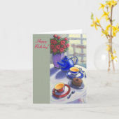 ハッピーバースデー カード (黄色い花)