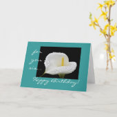 ハッピーバースデー! カード (黄色い花)