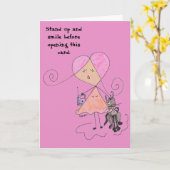 ハッピーバースデー カード (黄色い花)