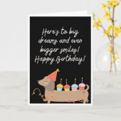 ハッピーバースデー カード (黄色い花)