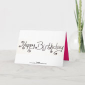 ハッピーバースデー カード (裏面)