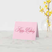 ハッピーバースデー カード (黄色い花)