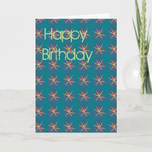 ハッピーバースデー カード (正面)