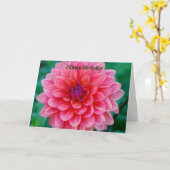 ハッピーバースデー カード (黄色い花)