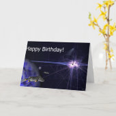 ハッピーバースデー カード (黄色い花)