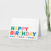 ハッピーバースデー カード (正面)