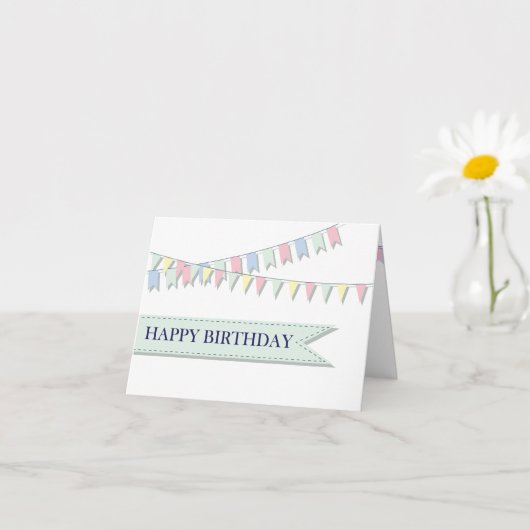 ハッピーバースデー カード (小さな植物)
