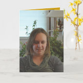 ハッピーバースデー カード (黄色い花)