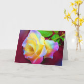 ハッピーバースデー! カード (黄色い花)