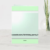 ハッピーバースデー カード (裏面)