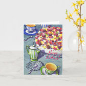 ハッピーバースデー カード (黄色い花)